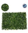 GLOBOSTAR® BUXUS 78410 Τεχνητό Πάνελ Φυλλωσιάς - Κάθετος Κήπος Πυξάρι & Ιαπωνική Δάφνη - Πράσινο - Μ60 x Π7 x Υ40cm